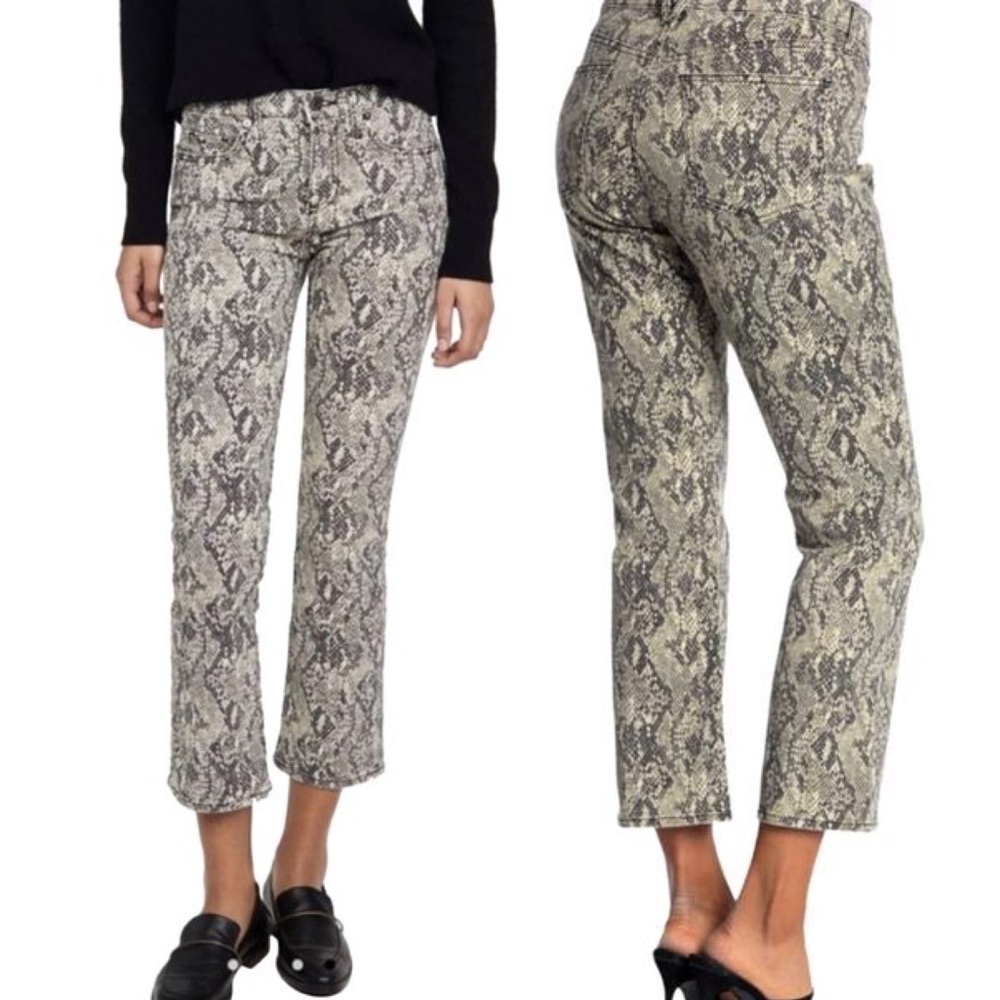 Veronica Beard Carolyn Jeans in Snakeskin 25